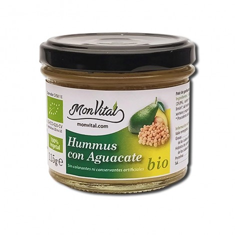 Hummus con aguacate bio - 115g